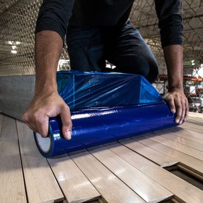HNHN Blue Duct Self Adhering 60'' 200' Multi Surface Protection Film For HVAC