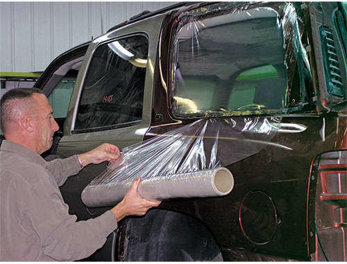 See Thru Plastic 36'' X 100' 4 Mil Collision Wrap Film For Vehicles