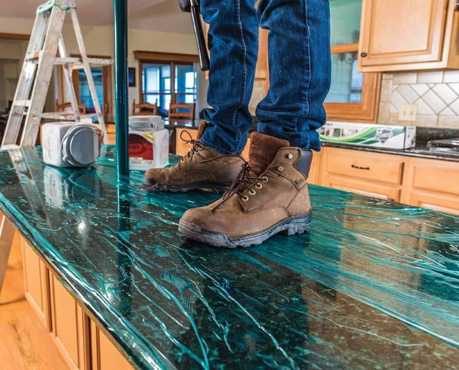 Blue Transparent 200m 50 Micron Floor Protection Film For Marble Anti